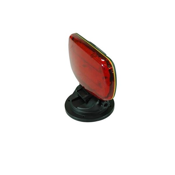 Larson Electronics SL-ALM-R Battery Powered LED Strobe Light with Adjustable Locking Magnetic Base; Red Lens